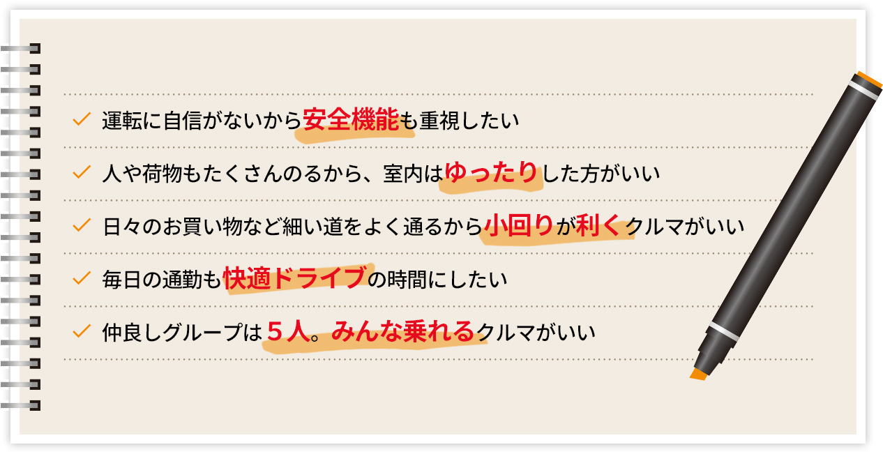 小さくても快適に運転したいそんなあなたに